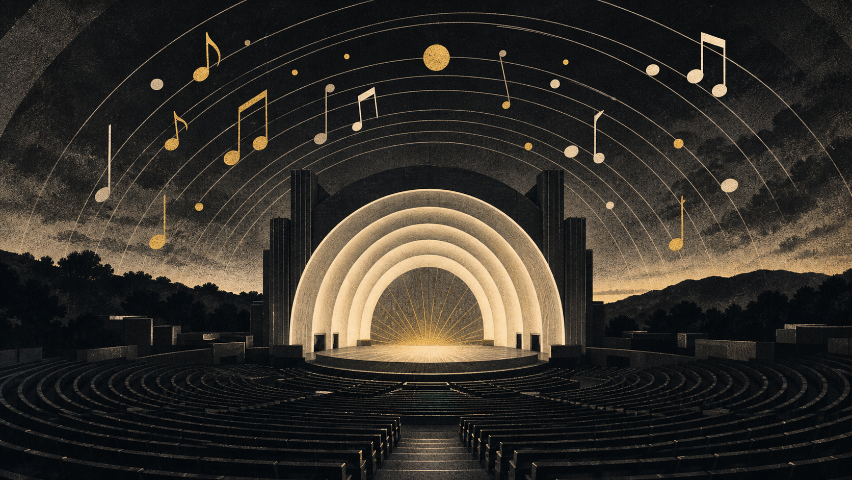 Editorial illustration for Hollywood Bowl 2026 summer season announcement: Hollywood Bowl’s 2026 Season: What a Giant Summer Lineup Actually Signals — July 19, 2026 Context Update.